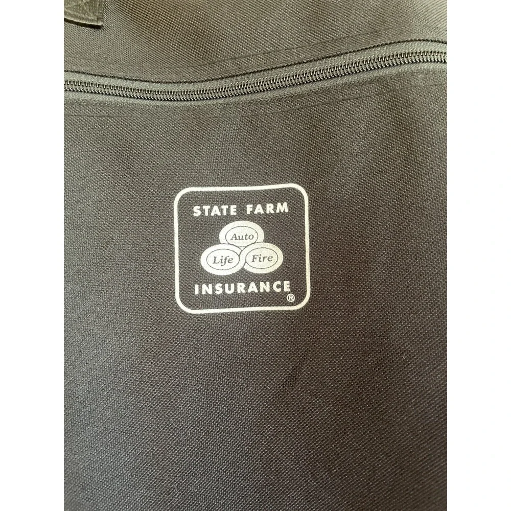 State Farm Insurance Black Garment Bag‎ Vintage Retro Logo